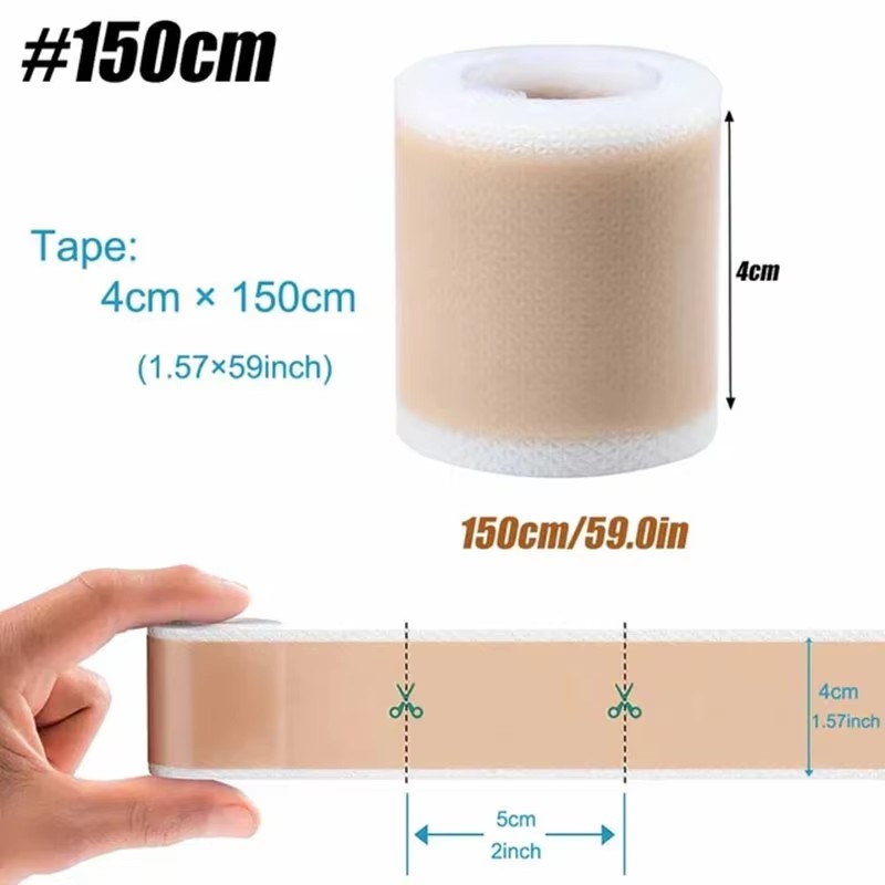 Medical Tape - 50/100/150 cm Silikon Gel Narbe Blatt