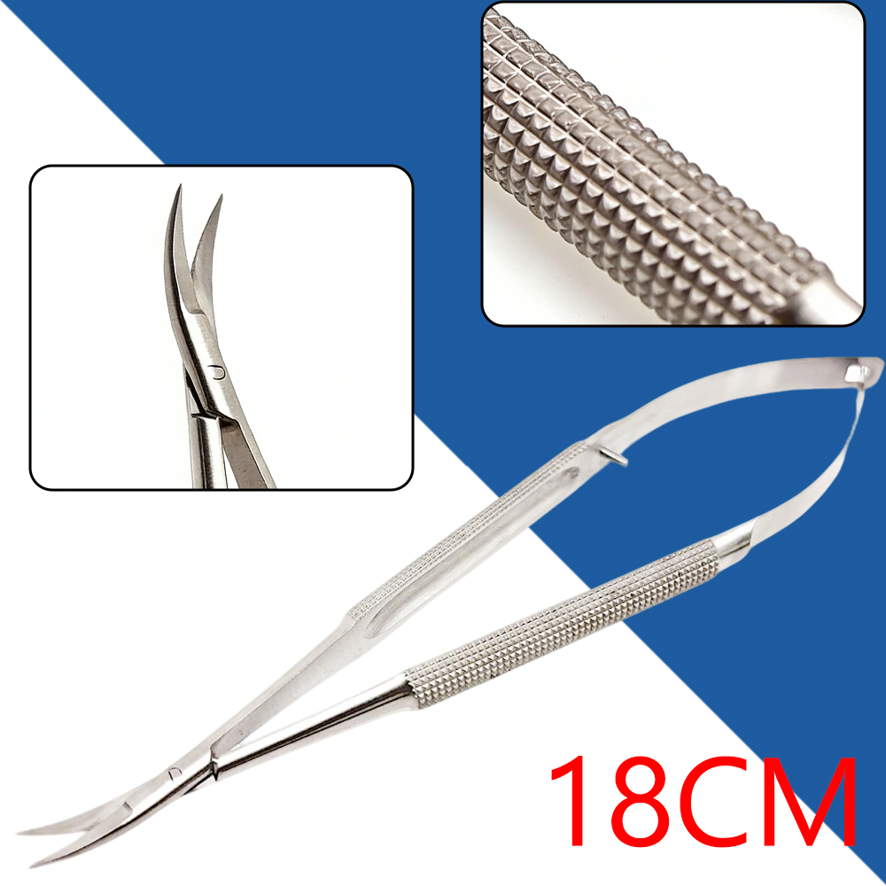 Medical Scissors - Edelstahl-Mikro-Castroviejo-Schere für Augenchirurgie, Hornhaut-Chirurgieinstrument für Augenoperationen