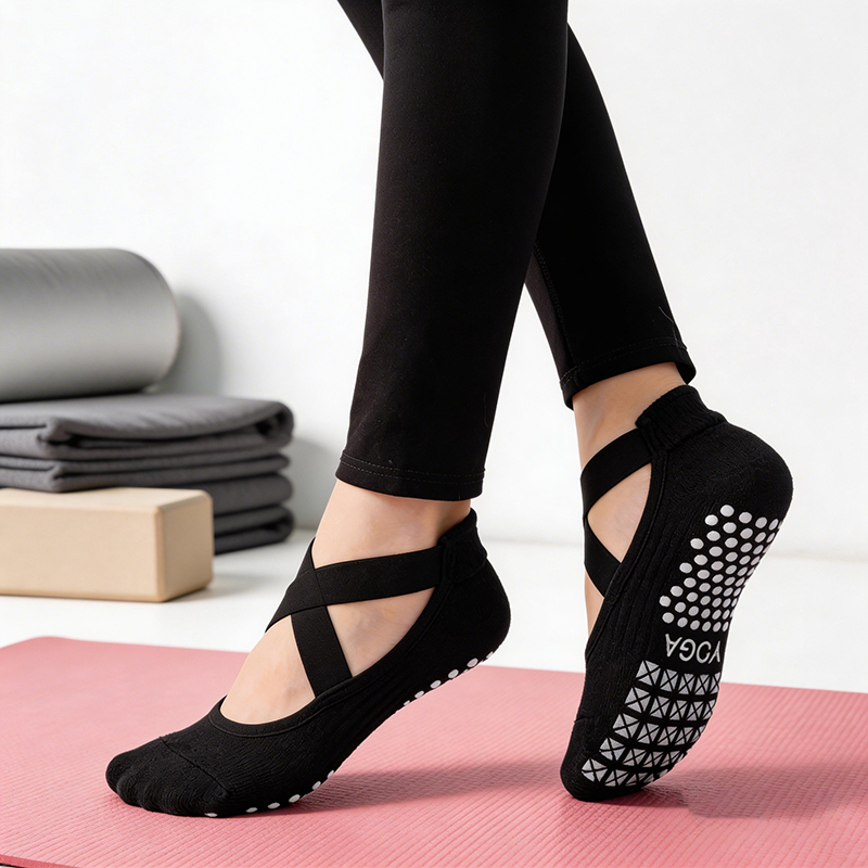 Medical Tape - Damen Rutschfeste Yoga-Socken Silikon Indoor Baumwolle
