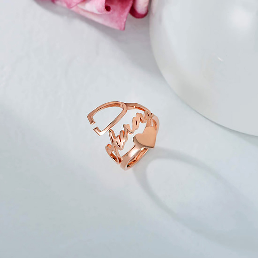 Stethoscope - Benutzerdefinierte Stethoskop Ring Frauen Gold Edelstahl