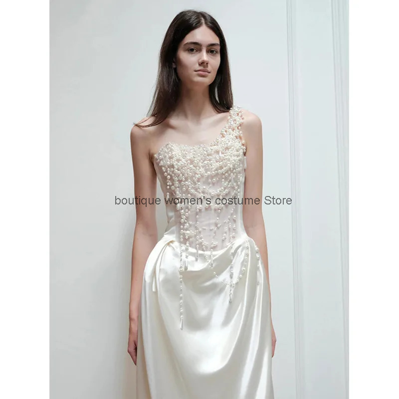 Bandage - Cos 2025 Französisches trägerloses Abendkleid für